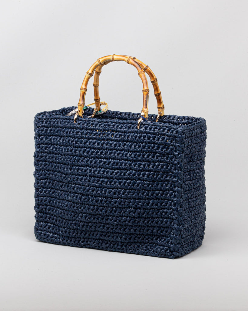 Luna - Shopper bag in rafia - CHICA | Risvolto.com